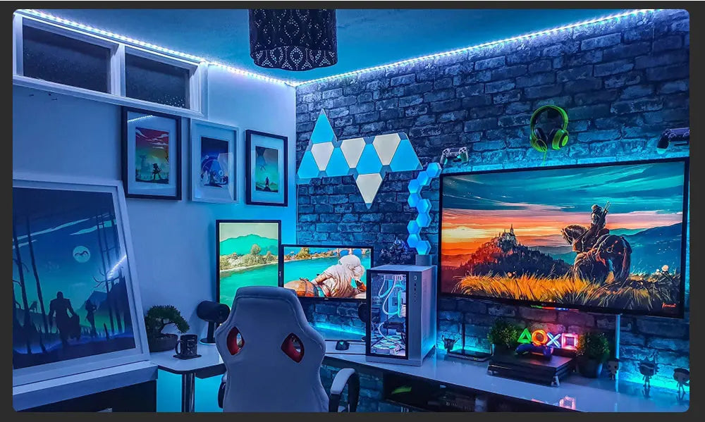 Ruban LED TV , SMD 5050 RGB Bandes Lumineuses USB avec Télécommande App Rétroéclairage TV Multicouleur pour 40-60in TV, pour maison chambre à coucher décoration [Classe énergétique A+]