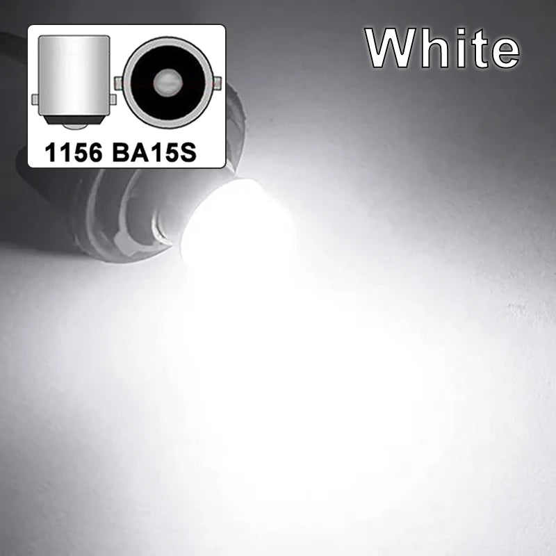 2/4/10 pieces P21/5W Ba15S 1156 LED bulb BAY15D 1157 turn signal 12V 7000K white Super bright car brake reverse parking lights
