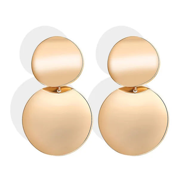 2025 boucles d'oreilles carrées géométriques pour femmes boucles d'oreilles suspendues couleur or noir boucles d'oreilles de déclaration de mode bijoux féminins