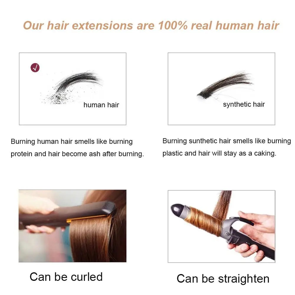 Ugeat U-Tip Human Hair Extensions 1g/s U-Tip Hair for Women 14-24" Pre-Glued Hair Extensions 50g/100g Keratin Tip Hair