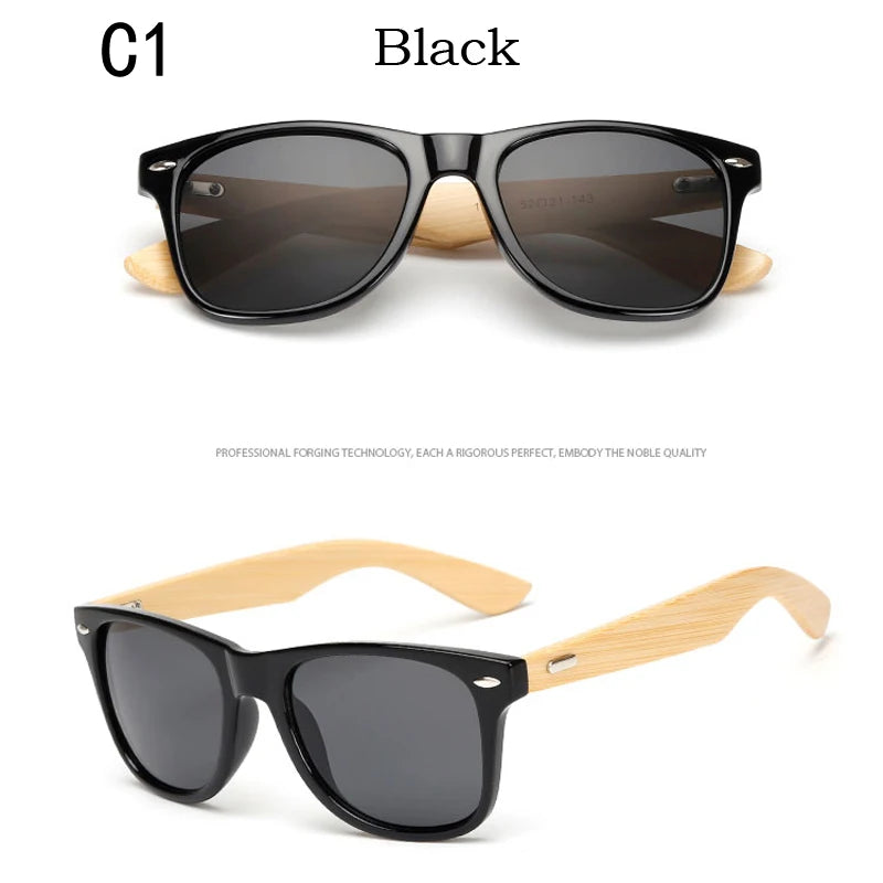 Lunettes De soleil en bois hommes femmes carré bambou femmes pour femmes hommes miroir lunettes De soleil surdimensionné rétro De Sol Masculino à la main