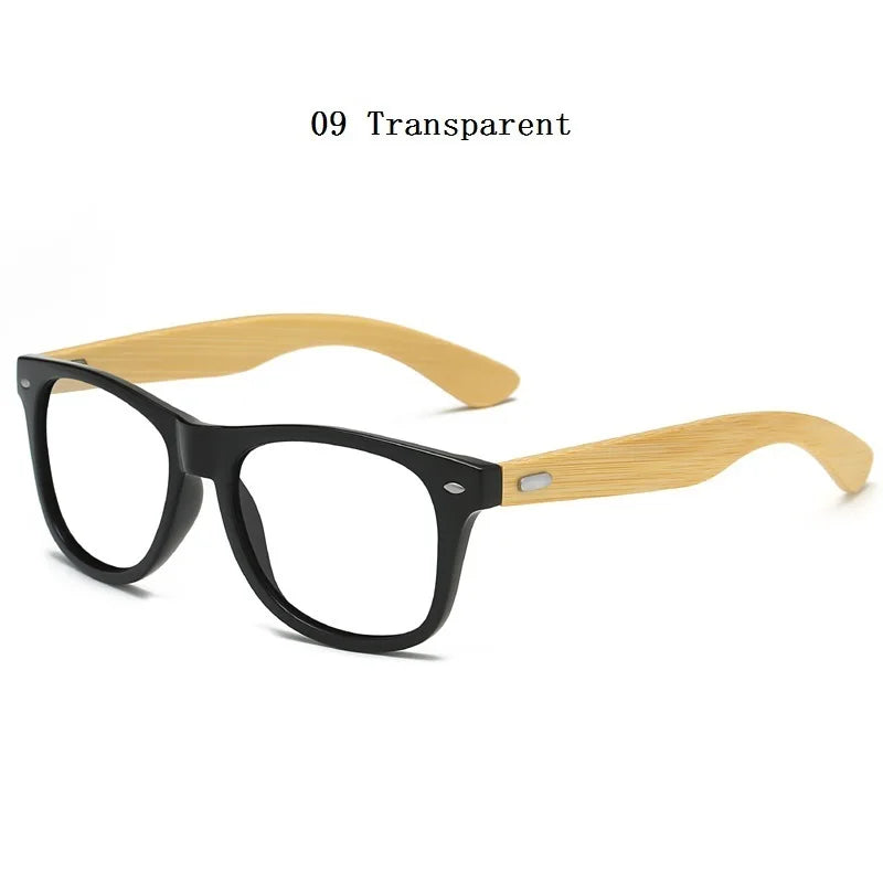 Lunettes de soleil en bois de bambou à la mode pour hommes et femmes, classiques carrées, Vintage, pour la conduite, noires, pour la pêche, UV400