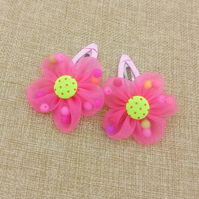 Pinces à cheveux pour enfants, 2 pièces/lot, nouvelles Barrettes de sécurité à fleurs mignonnes, Clip BB, cadeaux pour petites filles, accessoires pour cheveux pour enfants, offre spéciale