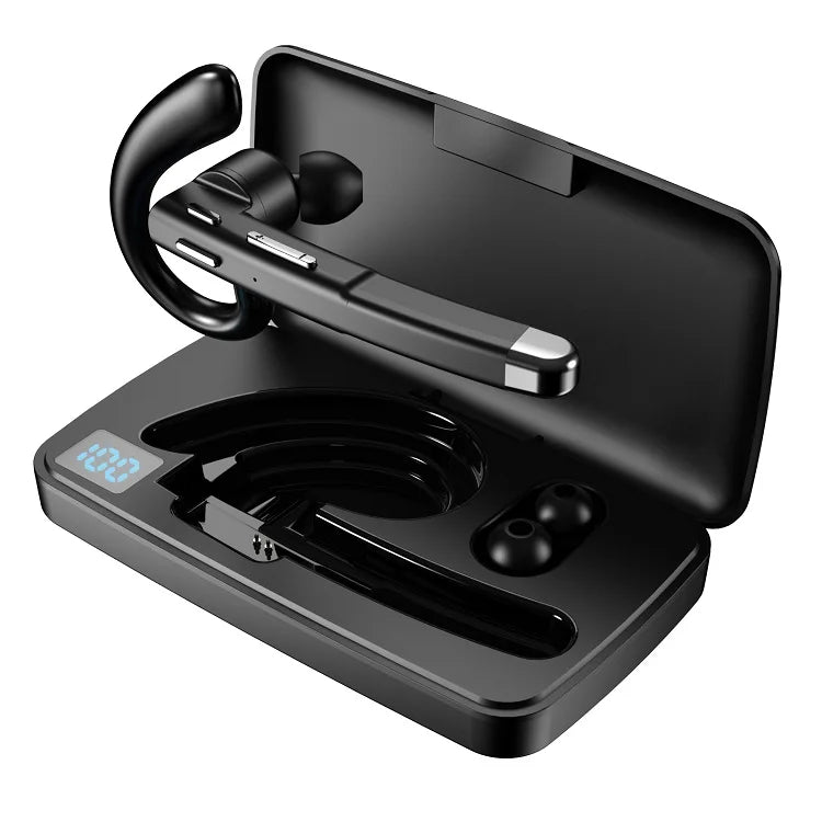 Écouteurs Bluetooth 5.3, stéréo, mains libres, suppression du bruit, casque d'affaires sans fil avec micro HD pour tous les téléphones intelligents