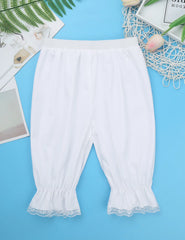 Filles Bloomers pantalons Shorts victorien à volants citrouille Baggy pantalon Homewear danse Costume Renaissance gitane pantalon culotte