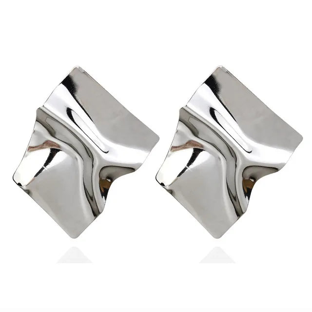 2025 boucles d'oreilles carrées géométriques pour femmes boucles d'oreilles suspendues couleur or noir boucles d'oreilles de déclaration de mode bijoux féminins