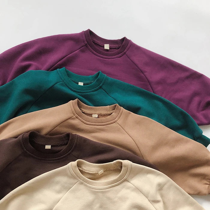 Vêtements pour enfants japon Style coréen automne printemps bébé filles garçons décontracté à manches longues sweats T-shirt enfants hauts pullover
