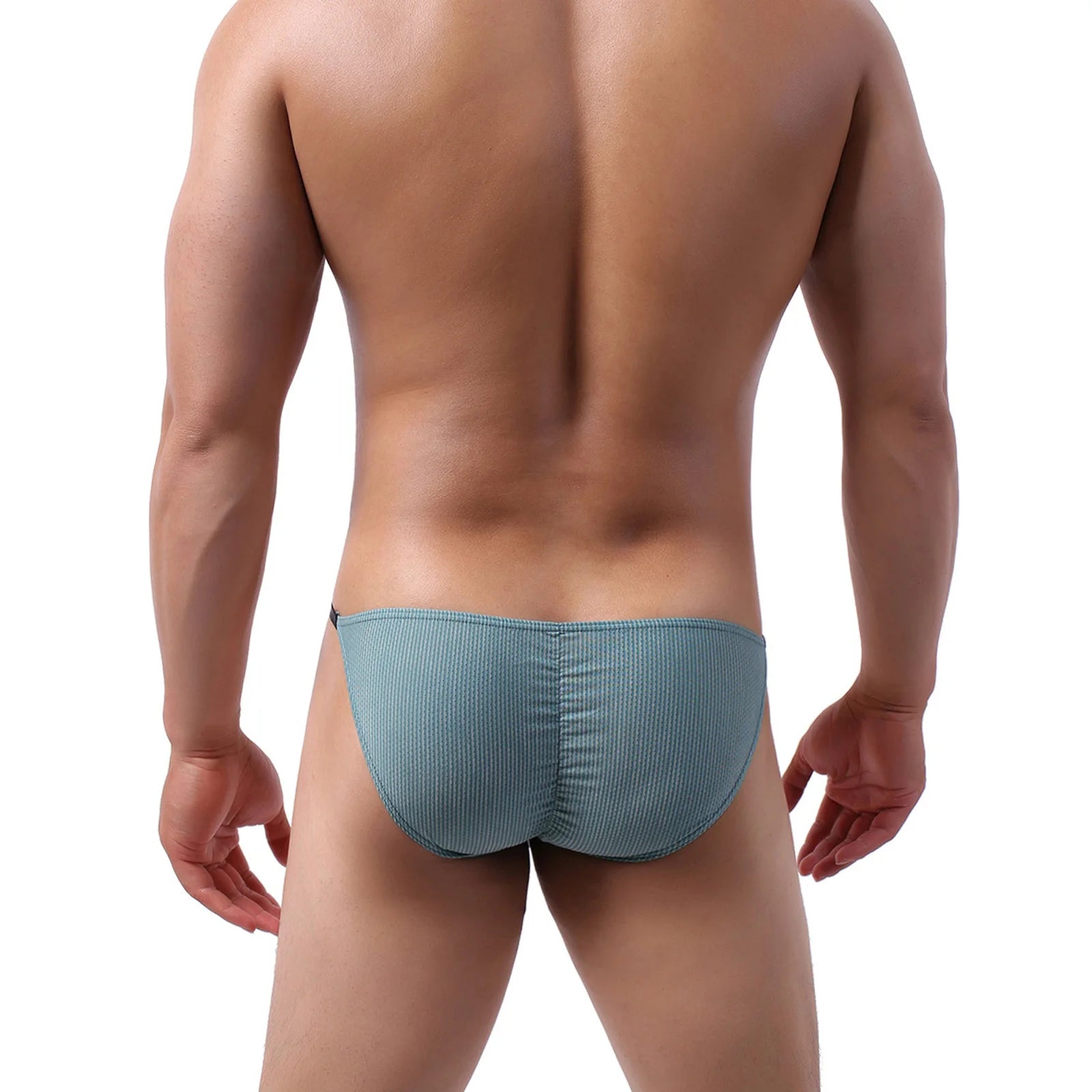 Sexy men's underwear, mini briefs with penis pouch, thong, low-rise, men's bikini, lingerie, erotic underwear