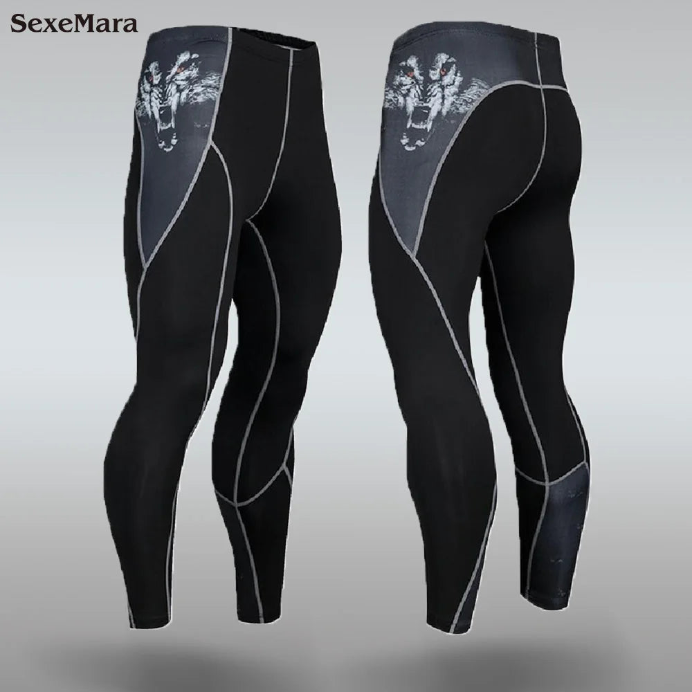 New Men's Thermal Underwear Sets, Compression Sports Suit, Sweat-Wicking, Quick-Drying Thermal Underwear, Men's Long Johns Sets