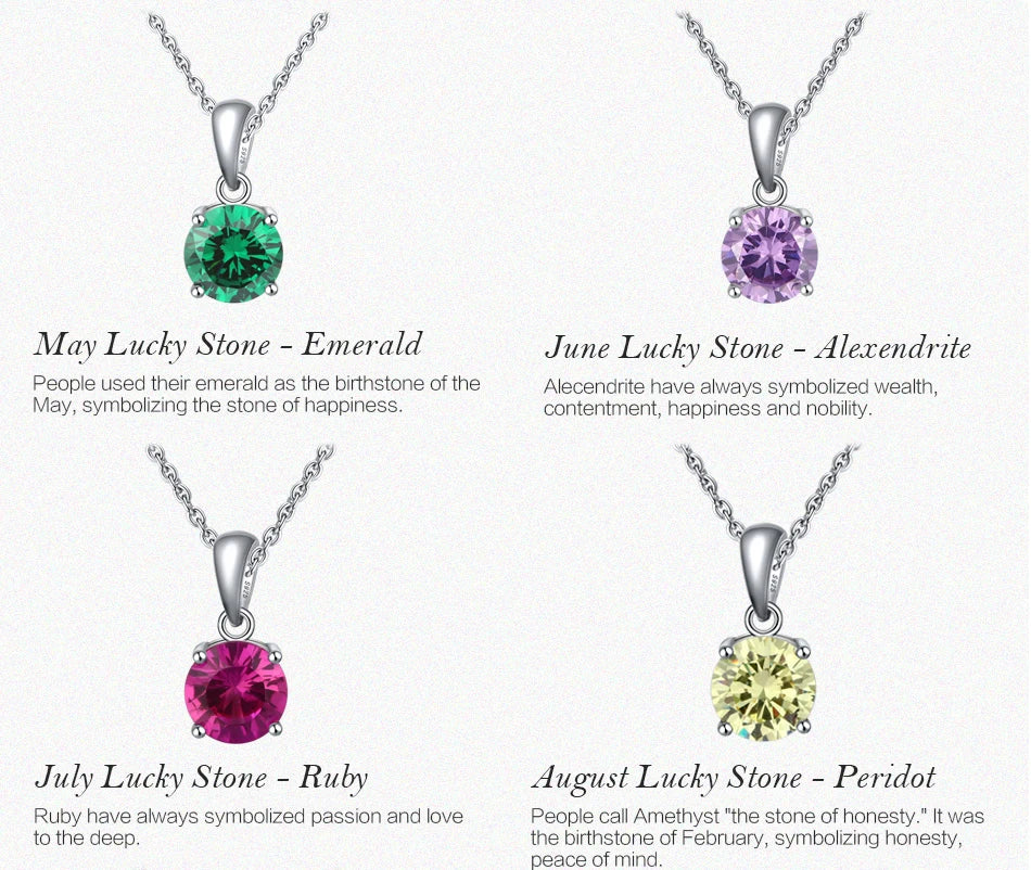 Effie Queen 925 boucles d'oreilles en argent Sterling pierre de naissance pour femmes AAA Zircon cubique 12 couleurs boucles d'oreilles mode fille bijoux SE84