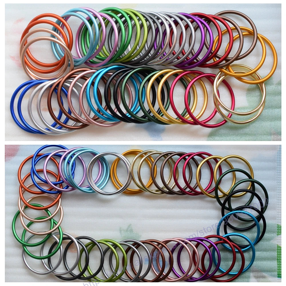 Anneaux de fronde pour porte-bébé, accessoire d'emballage pour bébé de haute qualité, diamètre intérieur 3 pouces, anneau en aluminium 2 pièce/ensemble