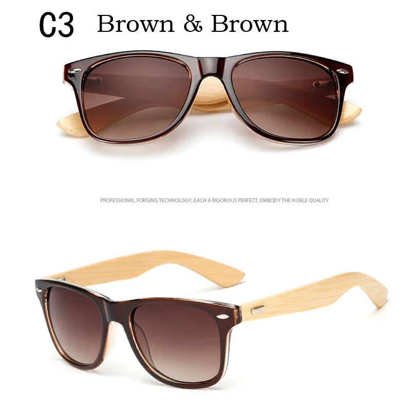 Lunettes De soleil en bois hommes femmes carré bambou femmes pour femmes hommes miroir lunettes De soleil surdimensionné rétro De Sol Masculino à la main