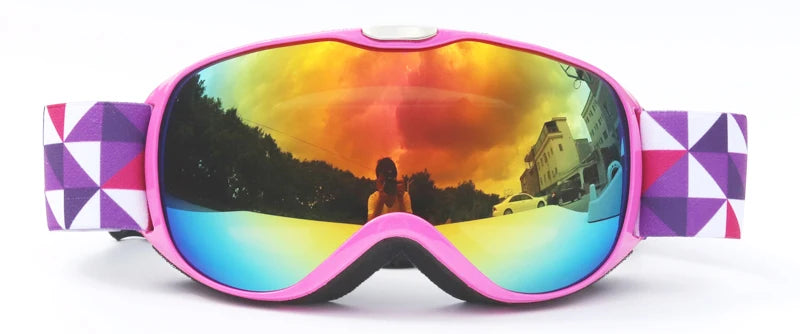 Lunettes de Ski pour enfants de 4 à 14 ans Anti-buée Double couche UV400 lunettes de neige Sports de plein air hiver Snowboard enfants lunettes de Ski