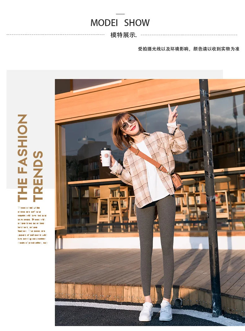 Women's Ribbed Leggings 2025 High Waist Autumn Winter Warm Cotton Leggings Casual Fashion Mesh 2XL Black Pants Sexy Leggings
