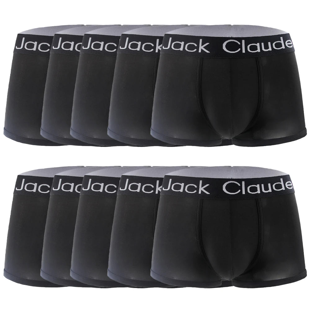 10 pièces/lot hommes Boxershorts Sexy Boxer doux lettre imprimé Boxer Shorts pour hommes sous-vêtements hommes boxeurs mâle Slip Homme Calzoncillo