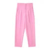 D3250 New Arrivals Women's Pants & Trousers Women High Waist Tight Solid Color Elegant Office Pants for Ladies Casual Pants