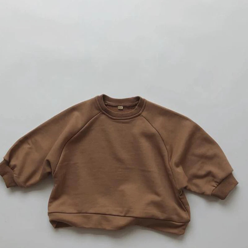 Vêtements pour enfants japon Style coréen automne printemps bébé filles garçons décontracté à manches longues sweats T-shirt enfants hauts pullover