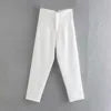 D3250 New Arrivals Women's Pants & Trousers Women High Waist Tight Solid Color Elegant Office Pants for Ladies Casual Pants