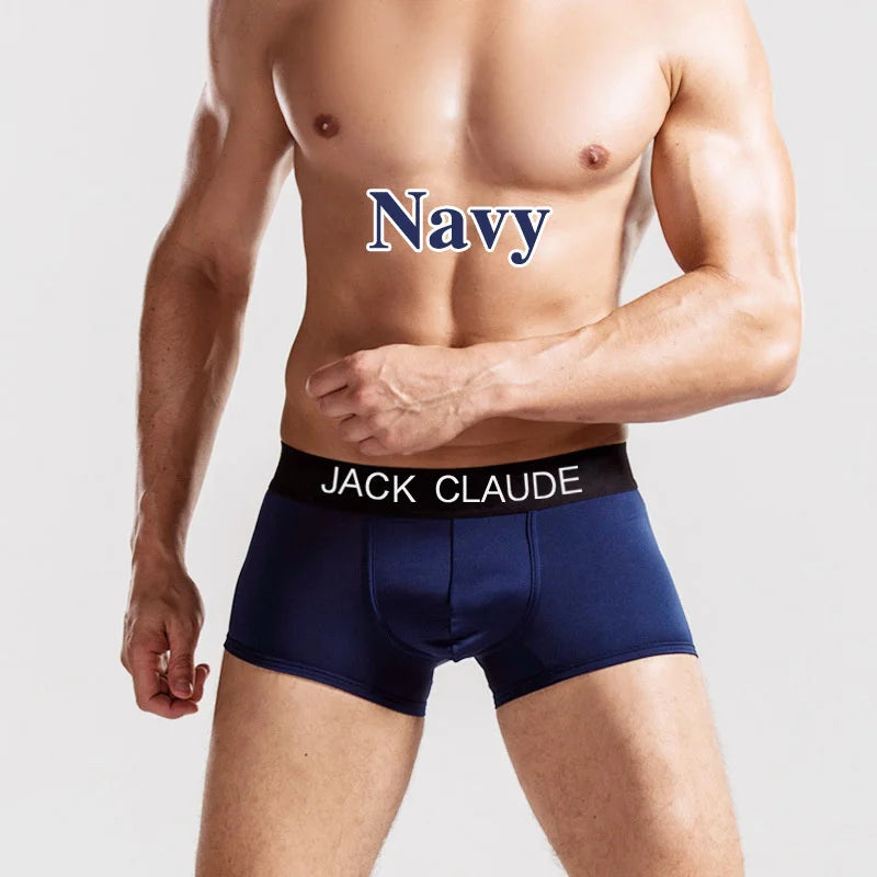 10 pièces/lot caleçons pour hommes Boxer hommes marque hommes Boxershorts doux Sexy Cueca Boxer hommes sous-vêtements mâle Jack Claude Calzoncillos