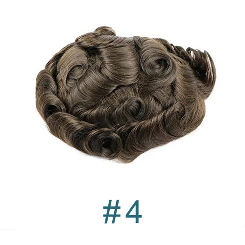 1B40 1B65 gris cheveux humains hommes toupet indécutable 0.1mm Pu Base homme perruques remplacement naturel délié cheveux prothèse capillaire