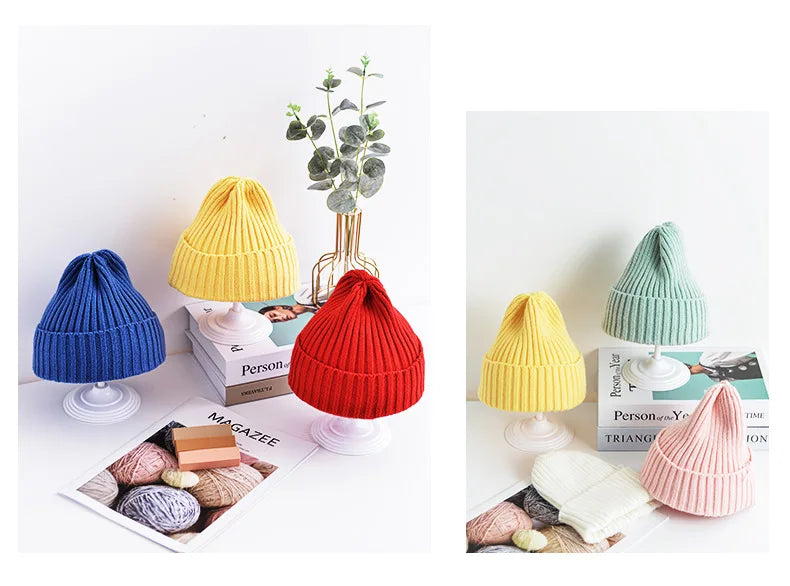 Bonnet au crochet pour nouveau-né, chapeaux d'hiver pour enfants, accessoires de photographie pour tout-petits, trucs chauds pour garçons et filles