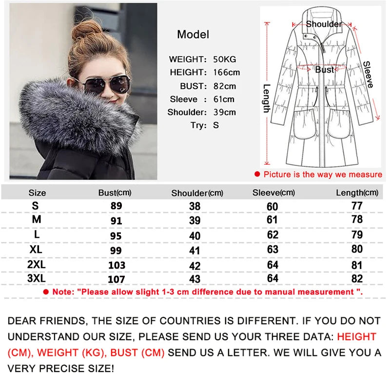 2025 nouveauté mode mince femmes veste d'hiver coton rembourré chaud épaissir dames manteau longs manteaux Parka femmes vestes