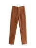 D3250 New Arrivals Women's Pants & Trousers Women High Waist Tight Solid Color Elegant Office Pants for Ladies Casual Pants