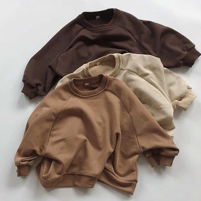 Vêtements pour enfants japon Style coréen automne printemps bébé filles garçons décontracté à manches longues sweats T-shirt enfants hauts pullover