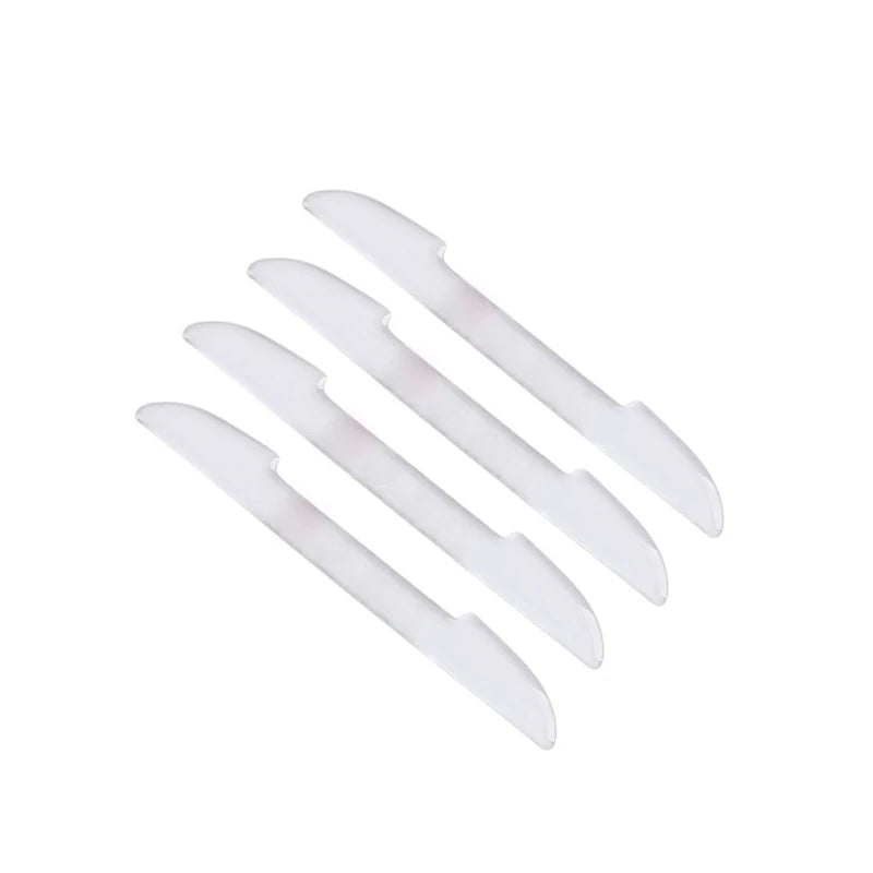 Transparent anti-collision protection bar stickers for car doors, rearview mirror covers, and side edge protection strips