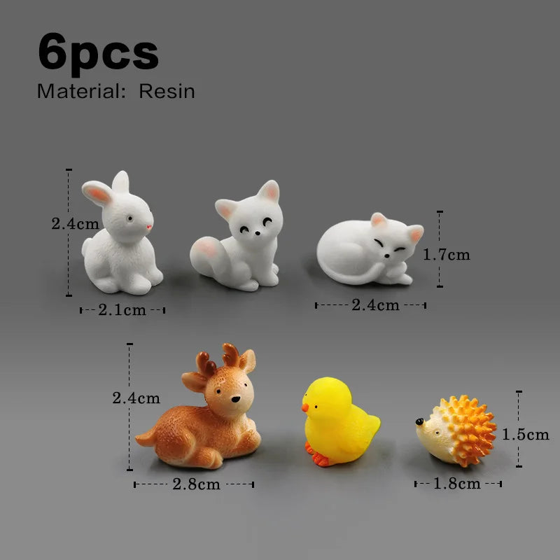 Figurine de pâques de noël, lapin blanc, carotte, bricolage, décor de chambre Kawaii, accessoires de décoration de jardin féerique miniatures modernes