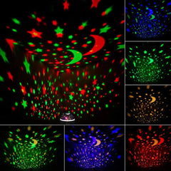 Veilleuse pour enfants 360 °   Projecteur de veilleuse étoilée rotatif pour bébé, projecteur de vagues d'océan pour décoration de chambre d'enfants