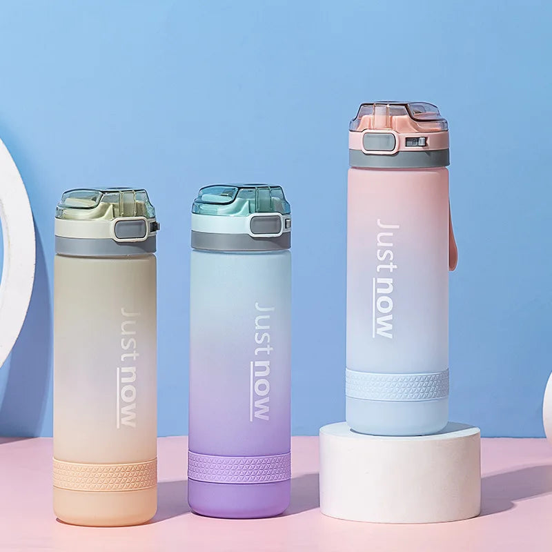 Bouteille d'eau en plastique de 600ml, livraison gratuite, articles portables, Shaker d'extérieur, Sport, mignon, pour filles, nouvelle mode