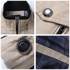 Bomber veste hommes mode décontracté coupe-vent veste manteau hommes 2025 printemps automne nouveaux vêtements d'extérieur chauds solide Stand mince veste hommes