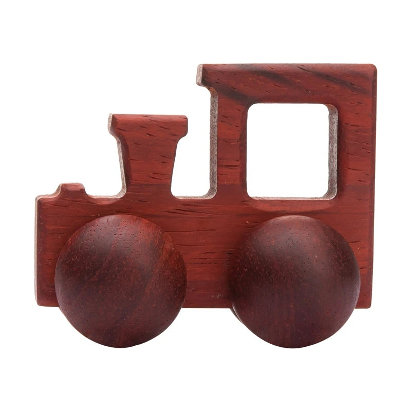 Décennie s de voiture en bois de hêtre pour bébé, jouets de dessin animé, Van dos Montessori, jouets de dentition pour enfants, cadeau d'anniversaire pour nouveau-né