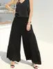 Boutique Wholesale 2024 Summer New Fashionable Solid Color Casual Loose Wide Leg Women's Pants