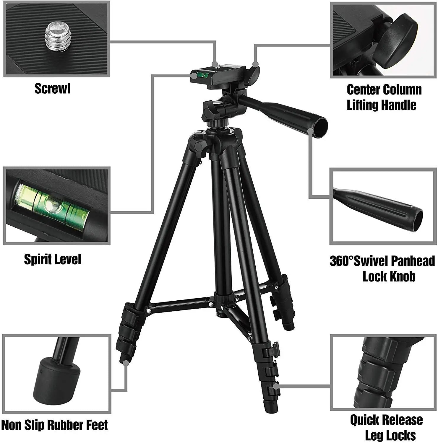 Trépied de Smartphone trépied de téléphone Portable pour trépied de téléphone pour Trépied Mobile pour téléphone Portable support de support Portable Photo Selfie