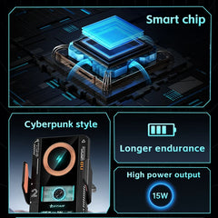2024 New Transparent Smart Sensor Air Vent Phone Holder Auto Clamping Mount Car Multifunction Wireless Charger Dropshipping