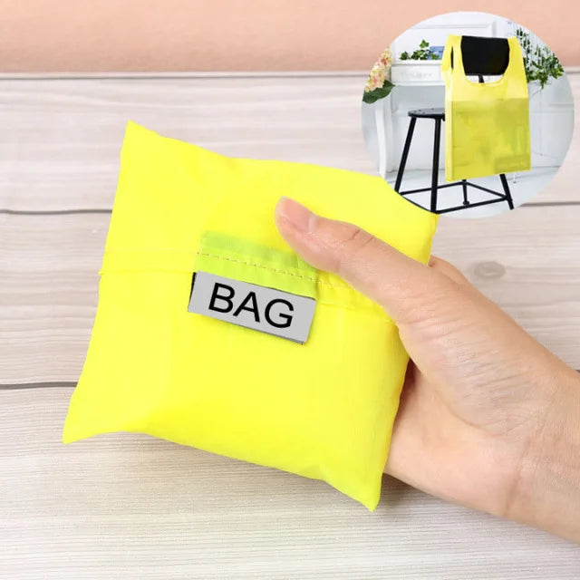 Sac de courses pliable écologique, sac à bandoulière réutilisable de dessin animé, sacs d'épicerie portables pour femmes, fourre-tout de rangement, organisateur de maison