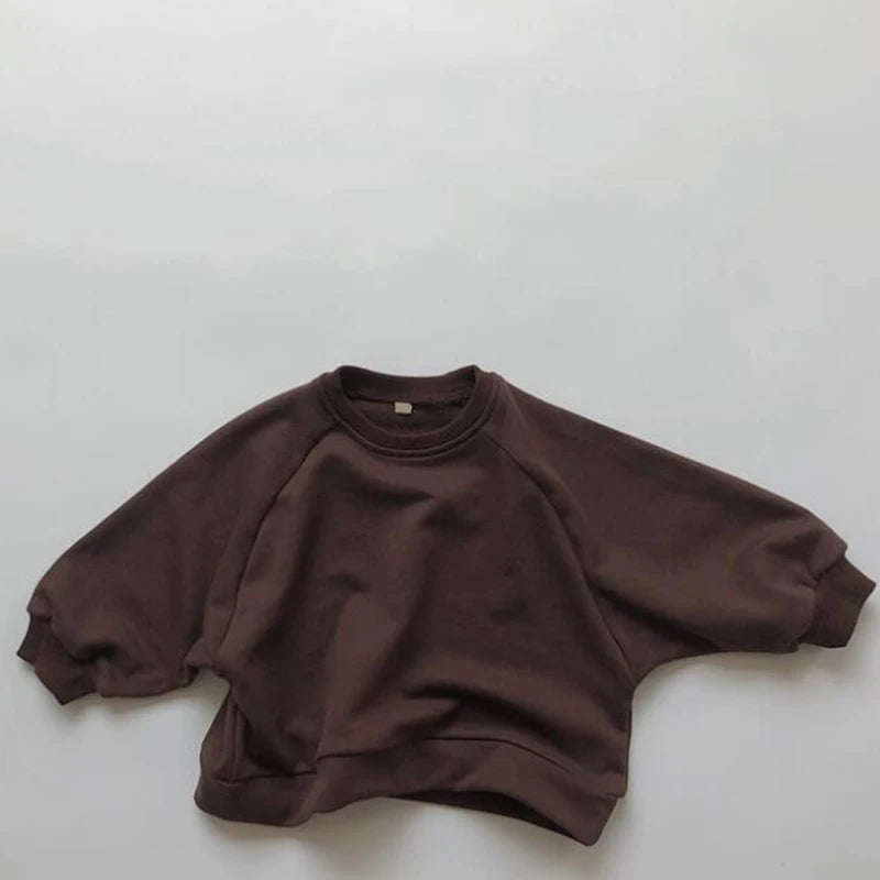 Vêtements pour enfants japon Style coréen automne printemps bébé filles garçons décontracté à manches longues sweats T-shirt enfants hauts pullover