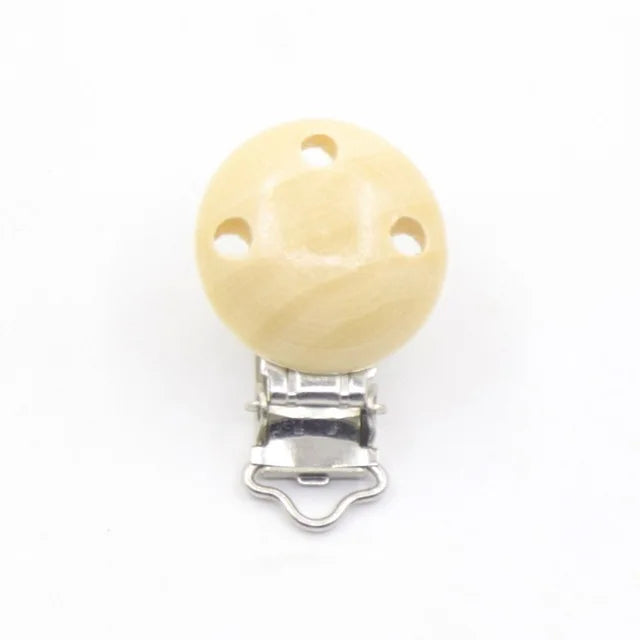 5 pièces/ensembles bébé sucette Clips sans BPA mignon modélisation hêtre attache-sucette bébé bricolage dessin animé Animal bois bûche mamelon chaîne support