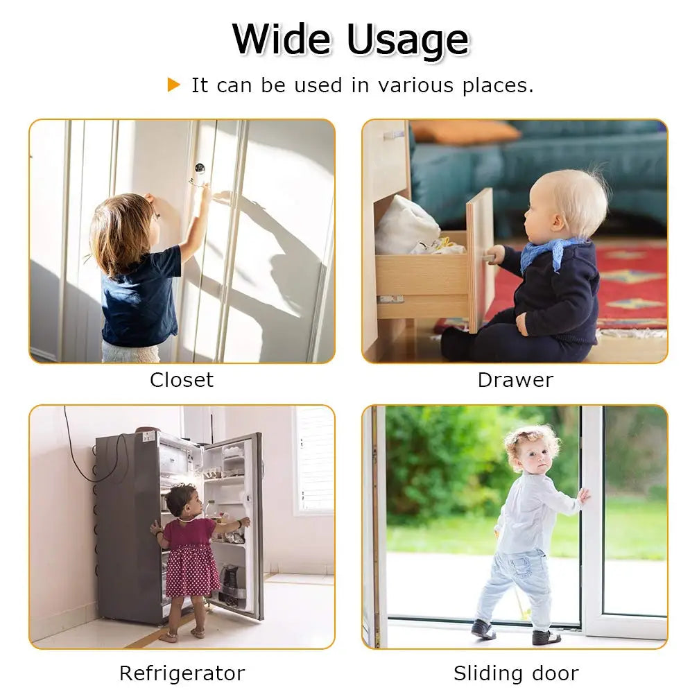 Serrure de réfrigérateur de sécurité pour bébé avec code HTML, serrures d'armoire de sécurité pour bébé, serrures de porte de Cisco coulissantes, 1PC