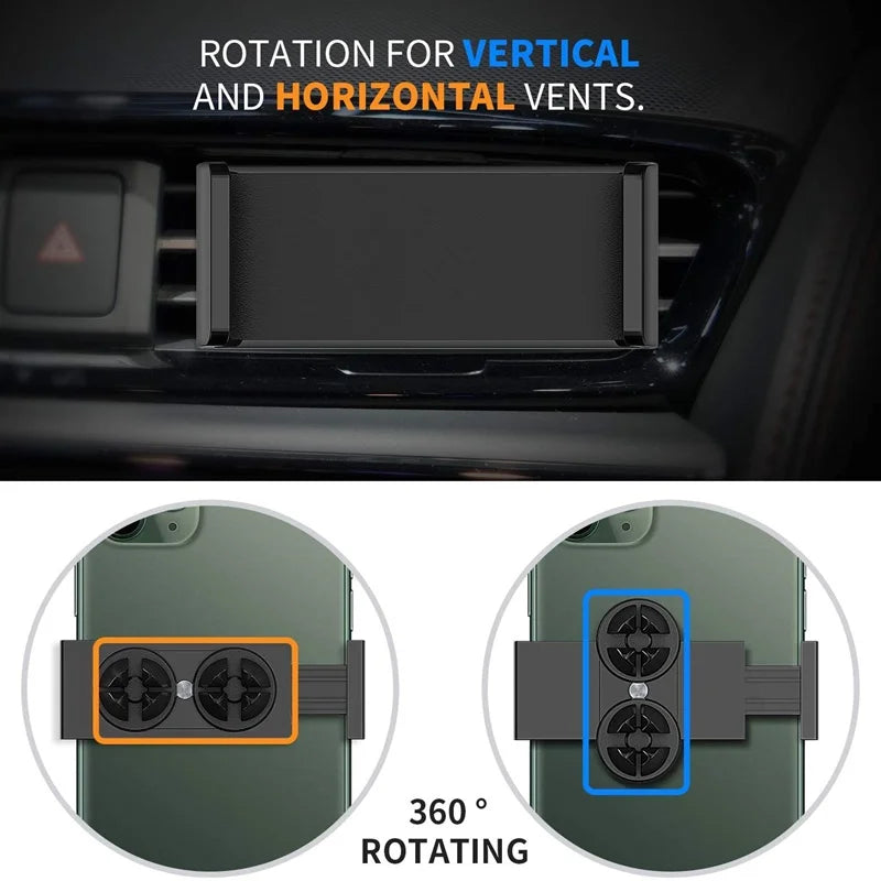 Support de téléphone universel pour voiture, pour iPhone XS 8 11 12 13 14 15 Pro Max, Clip de montage pour grille d'aération, Support de téléphone pour voiture, Smartphone