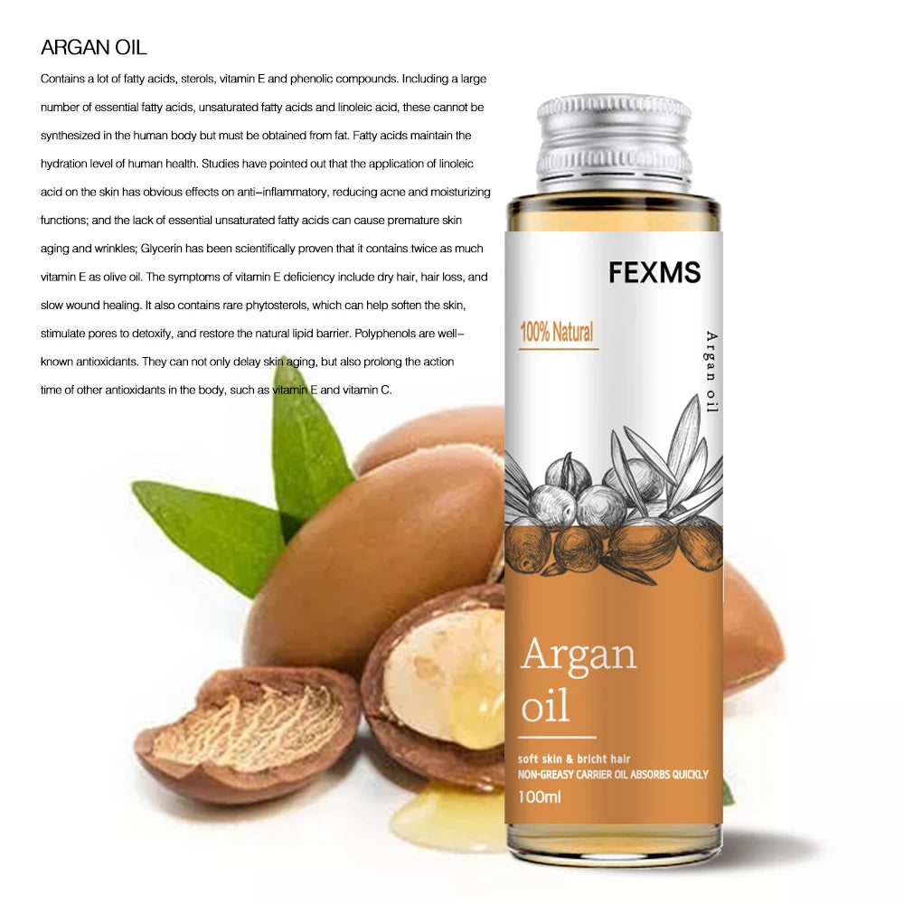 Huile d'argan biologique à 100% pure et froide PMurcia Vierge, qualité supérieure pour peaux sèches et endommagées, cheveux, visage, corps, cuir chevelu, N64.