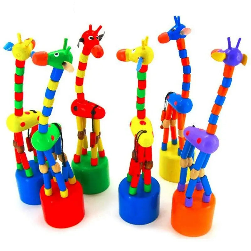 Jouets d'apprentissage pour bébés en bois, Animal girafe, jouet de développement pour enfants, jouets d'apprentissage éducatif intellectuel précoce, cadeau pour bébé