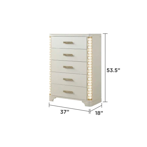 5 Piece Classic Furniture Wood King Bed Modern Bedroom Set Wooden Bed Furniture Home Bedside Table