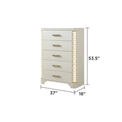 5 Piece Classic Furniture Wood King Bed Modern Bedroom Set Wooden Bed Furniture Home Bedside Table