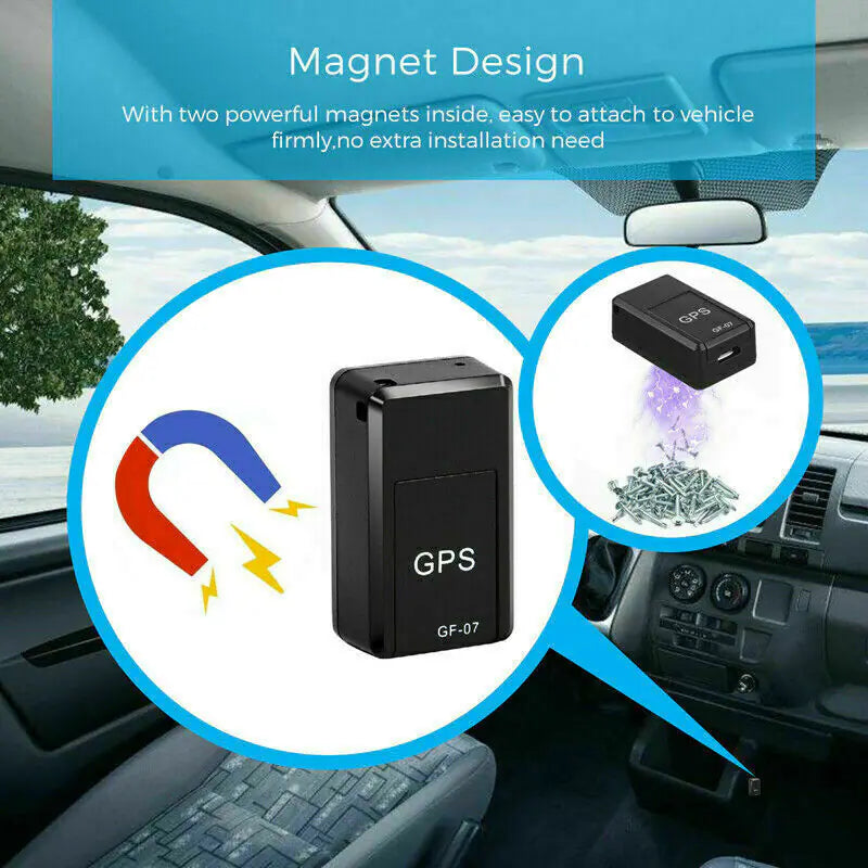 GF07 Mini Magnetic GPS Tracker Real-Time Locator for Car Truck Vehicle GSM GPRS USA