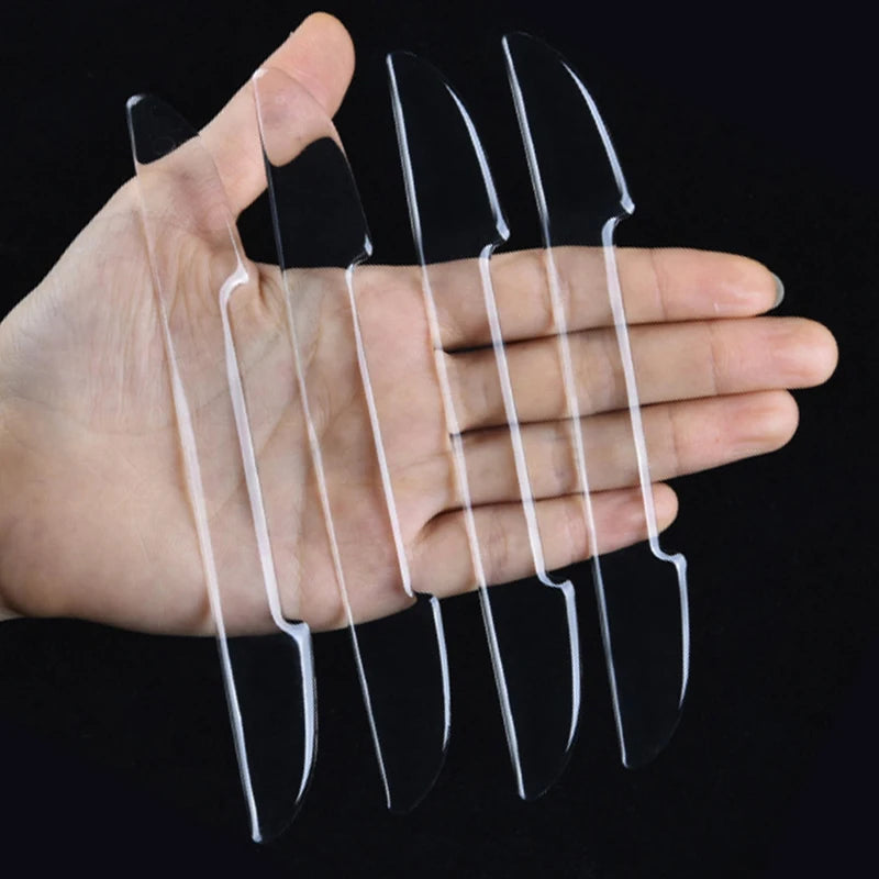 Transparent anti-collision protection bar stickers for car doors, rearview mirror covers, and side edge protection strips