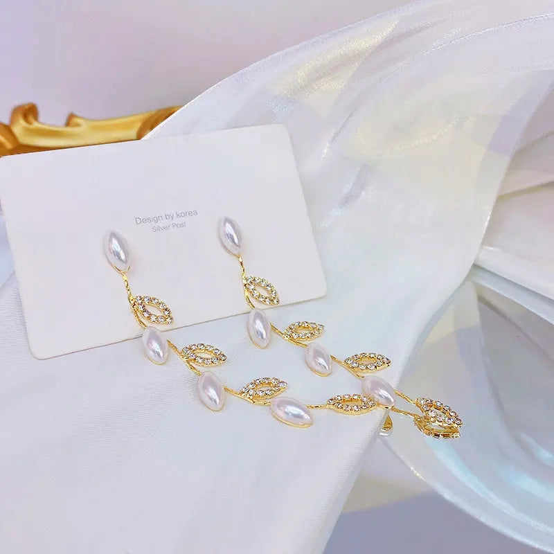 Boucles d'oreilles plaquées or véritable 14K, clous d'oreilles romantiques et élégants pour femmes, bijoux fins Glamour de qualité supérieure