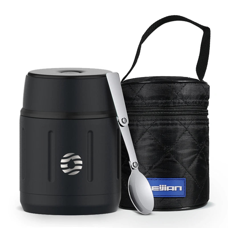FEIJIAN 500 ml Thermos alimentaire, pot alimentaire isolé sous vide en acier inoxydable 316 avec cuillère boîte à déjeuner pour enfants
